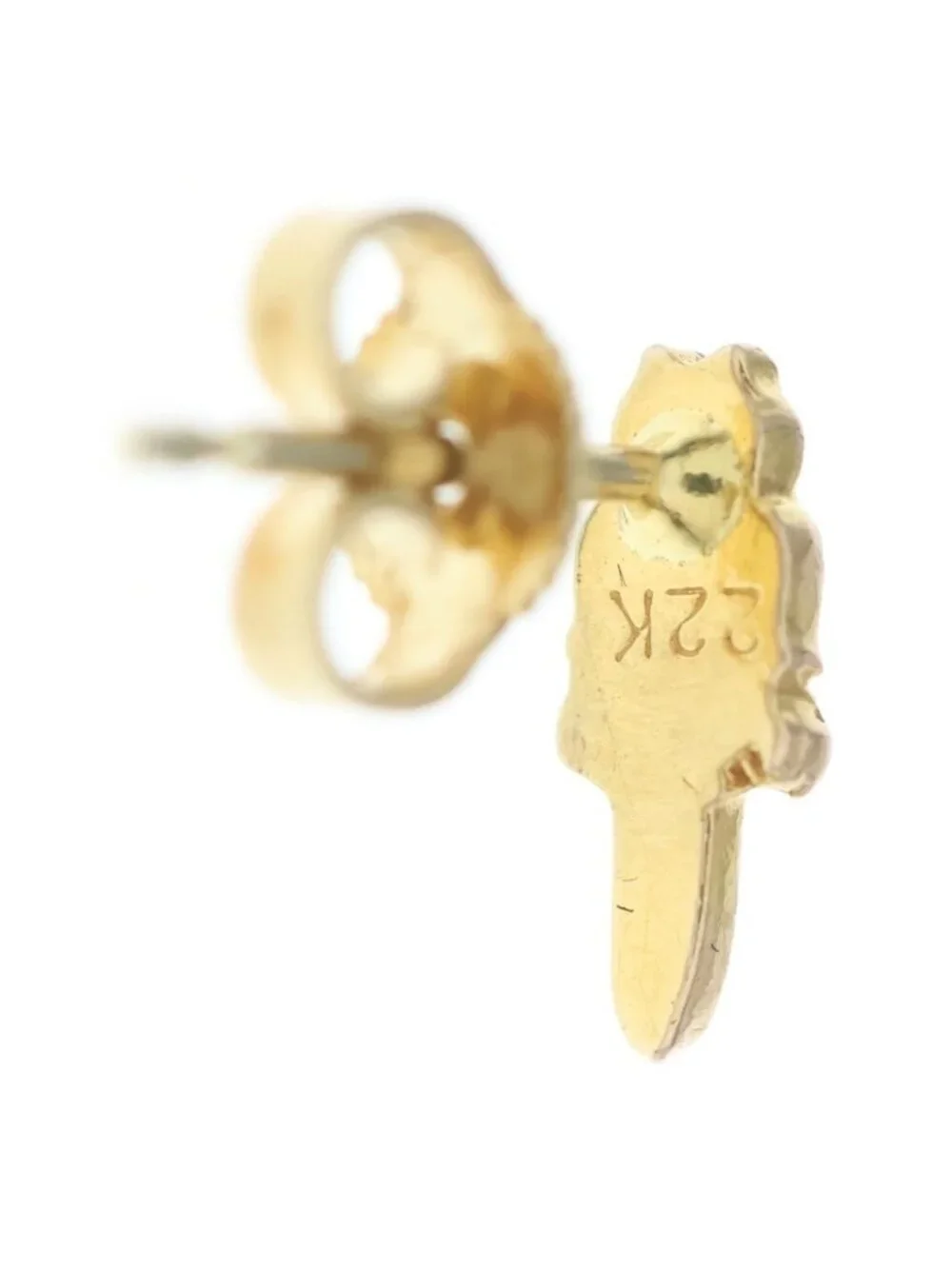 Chrome Hearts 22k Stack Dagger Stud Earrings Gold